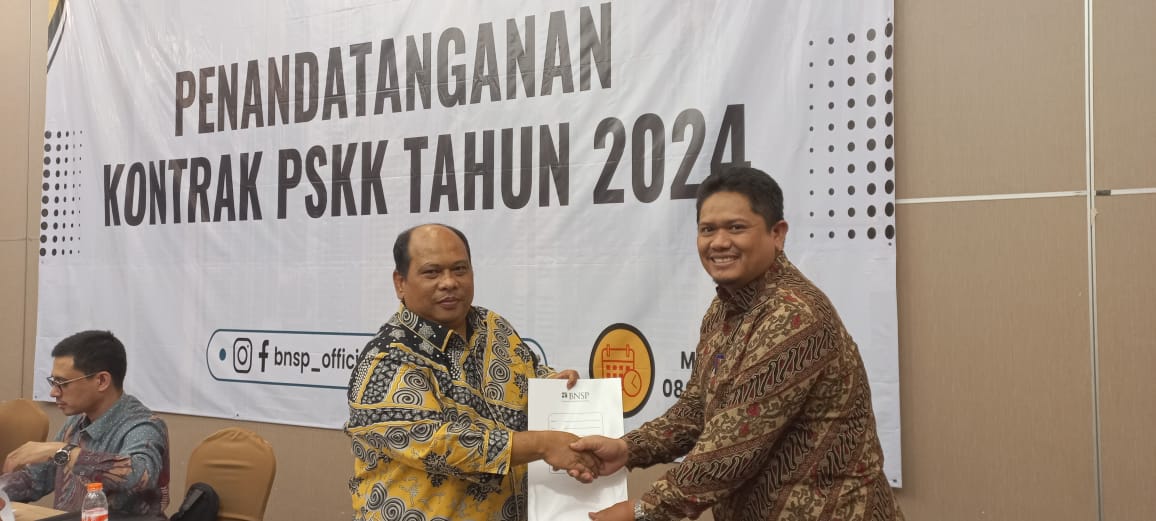 Lembaga Sertifikasi Profesi Sekolah Vokasi IPB Tandatangani Perjanjian Pelaksanaan Sertifikasi Kompetensi Kerja Tahun 2024 