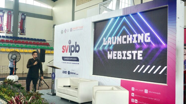 Menjalin Koneksi Mahasiswa, Alumni, dan Industri, Himpunan Alumni Sekolah Vokasi IPB University Launching Website di Acara SV IPB Career Expo 2024